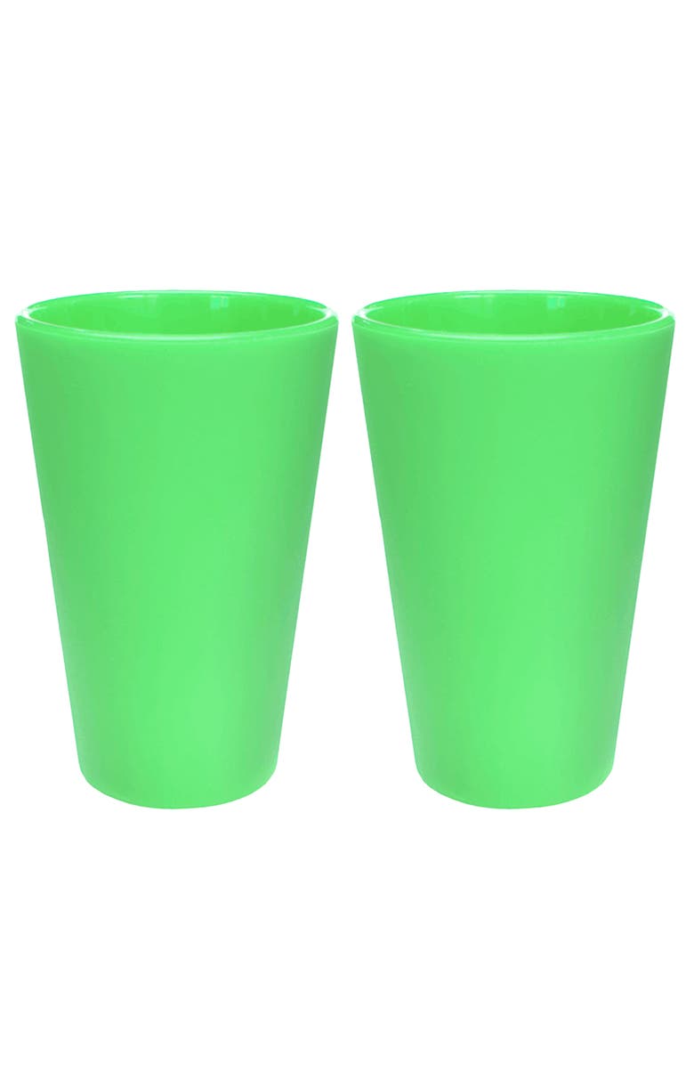 Silipint Silicone Pint Glasses 16oz 2 Pack, Main, color, Green