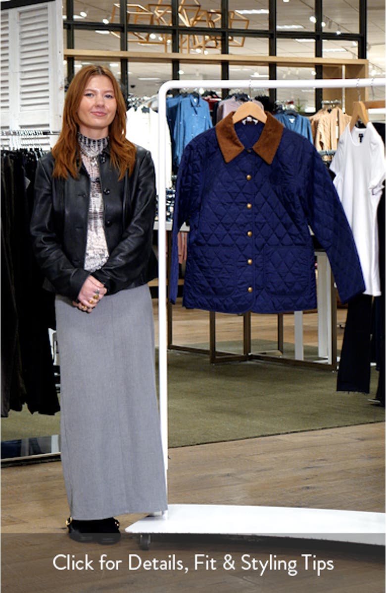 Logo Crest Quilted Nylon Jacket, sales video thumbnail