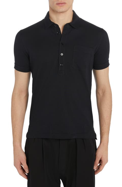 TOM FORD シャツ コットンジャージ ブルー 52