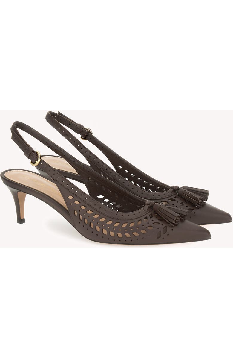 Gianvito Rossi Fes Sling Slingback, Alternate, color, Brown Calf Leather