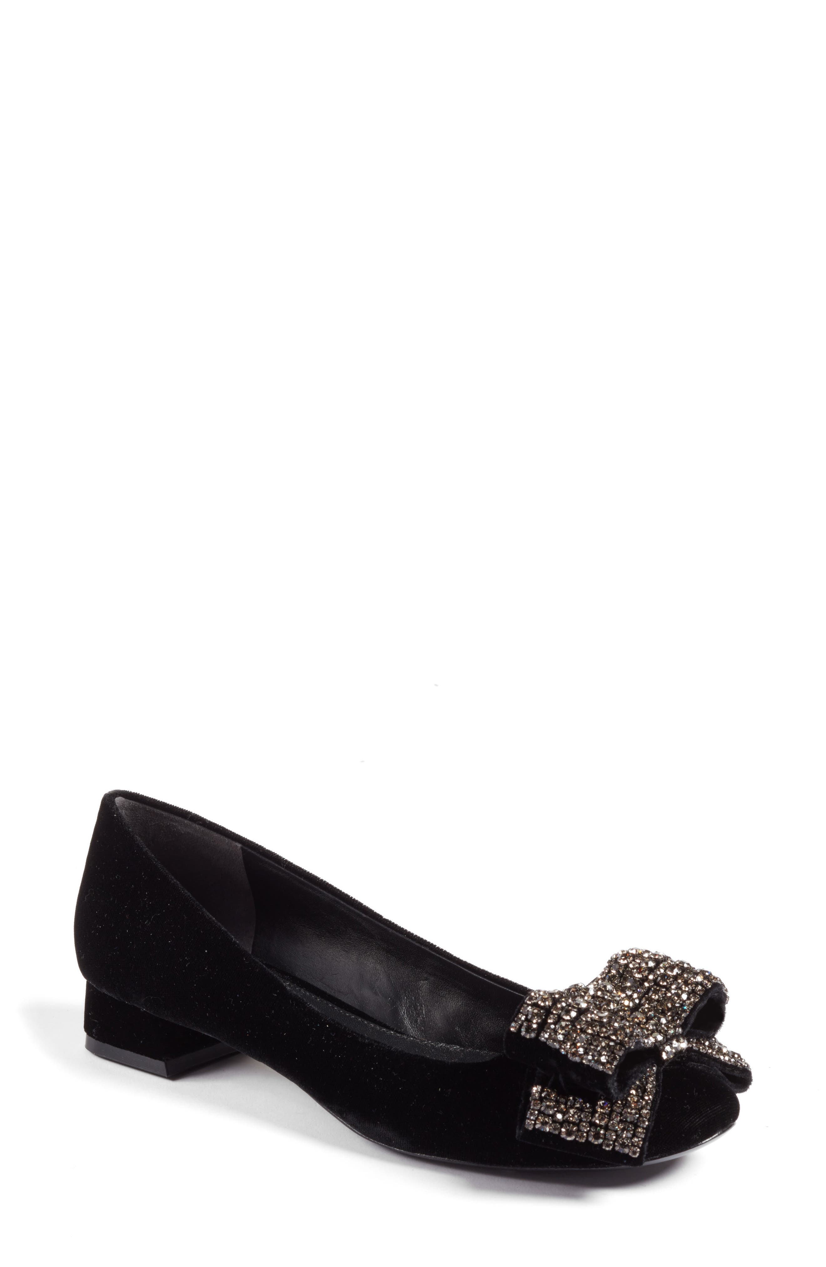 Tory Burch Josephine Embellished Bow Pump, Main, color, 