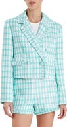 English Factory Check Bouclé Blazer