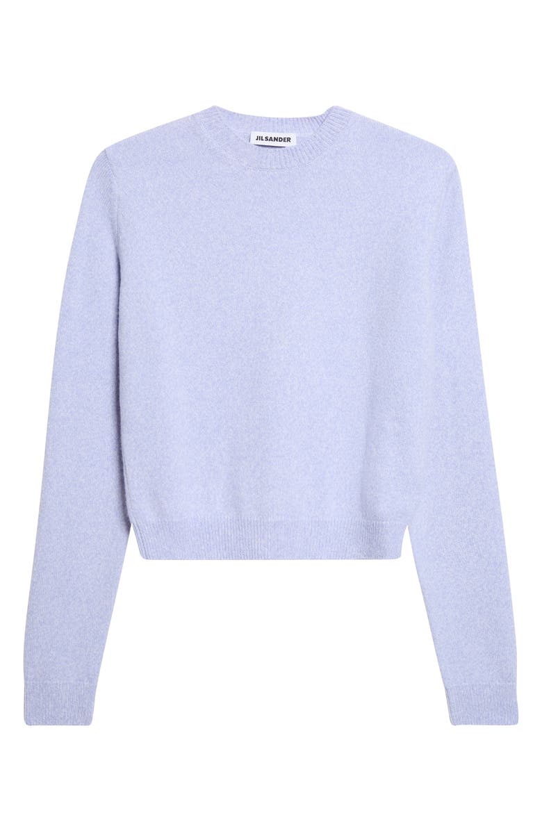 Jil Sander Wool & Cashmere Crop Sweater, Main, color, Blue Haze
