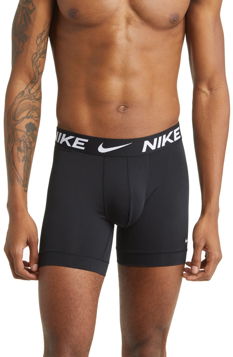 Nike 3-Pack Dri-FIT Essential Micro Boxer Briefs, Alternate, color, Black