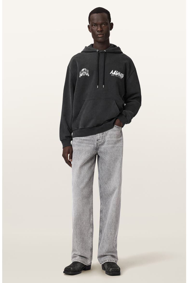 Chromium Graphic Hoodie, Alternate, color, WASHED BLACK