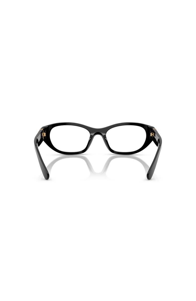 Miu Miu 53mm Irregular optical glasses, Alternate, color, Black