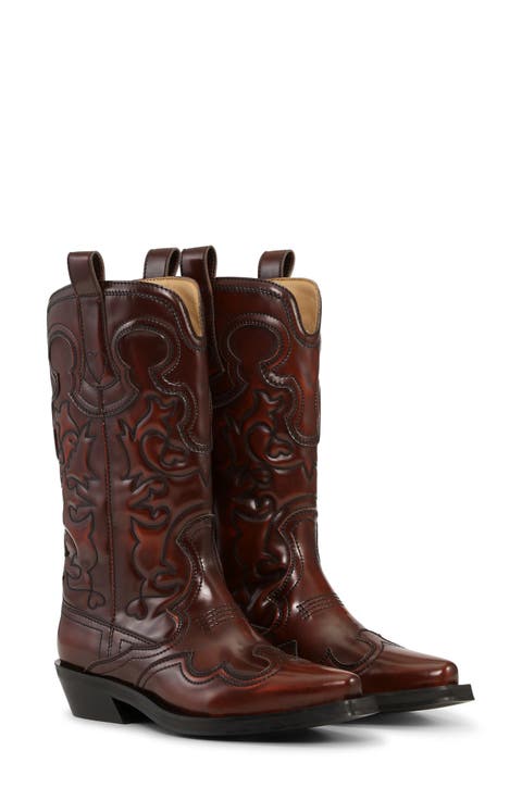 Embroidered Western Boot (Women)