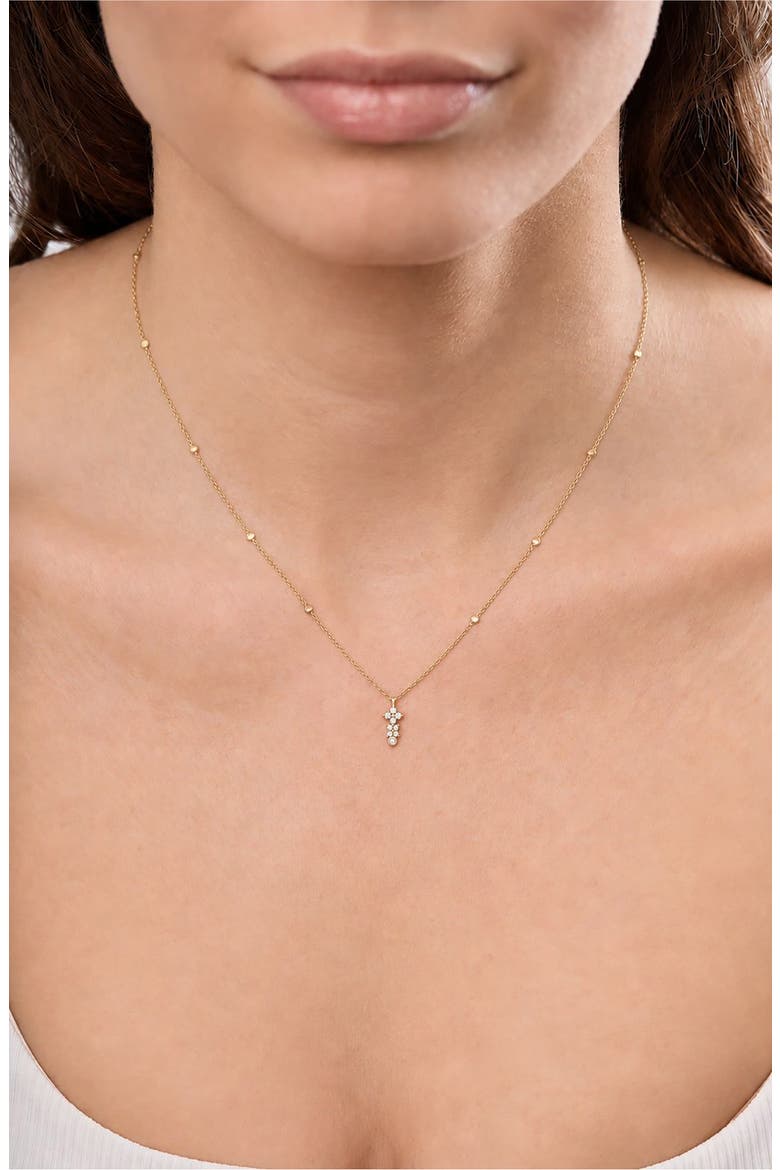 Monaco 18k Gold Diamond Pendant Necklace, Alternate, color, 18K YELLOW GOLD