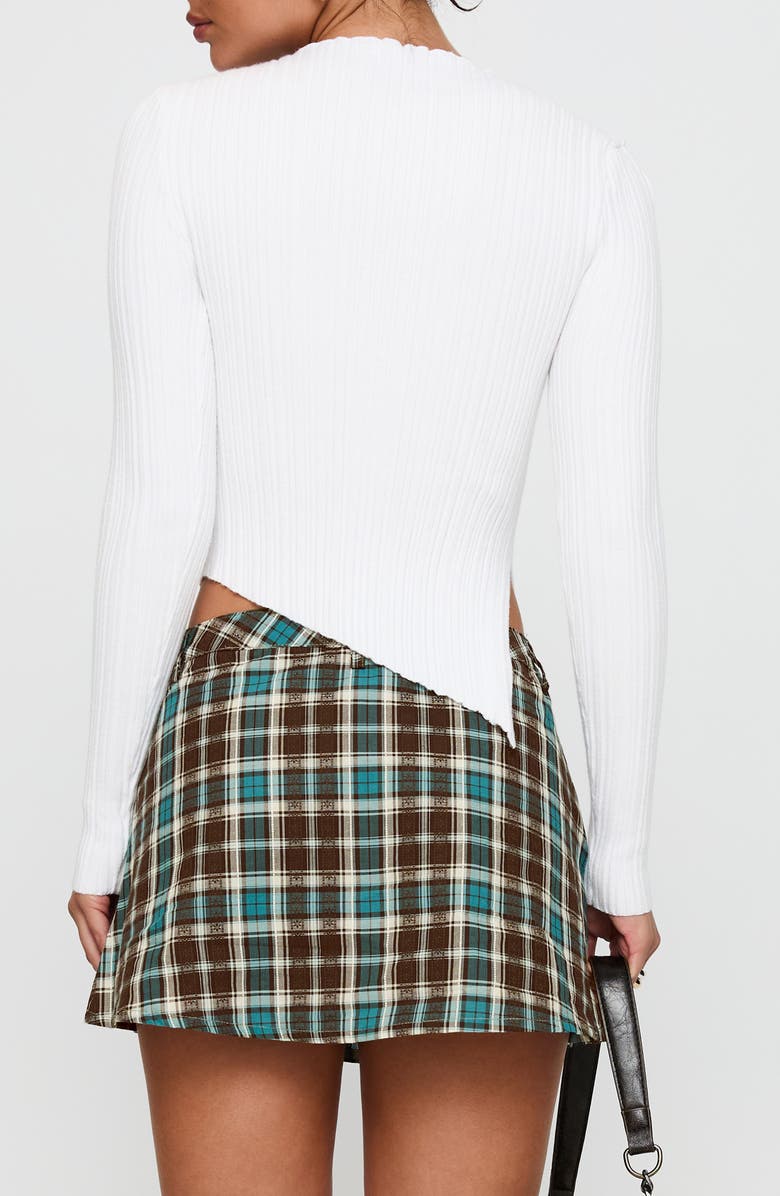 Princess Polly Ellara Asymmetric Long Sleeve Top, Alternate, color, White