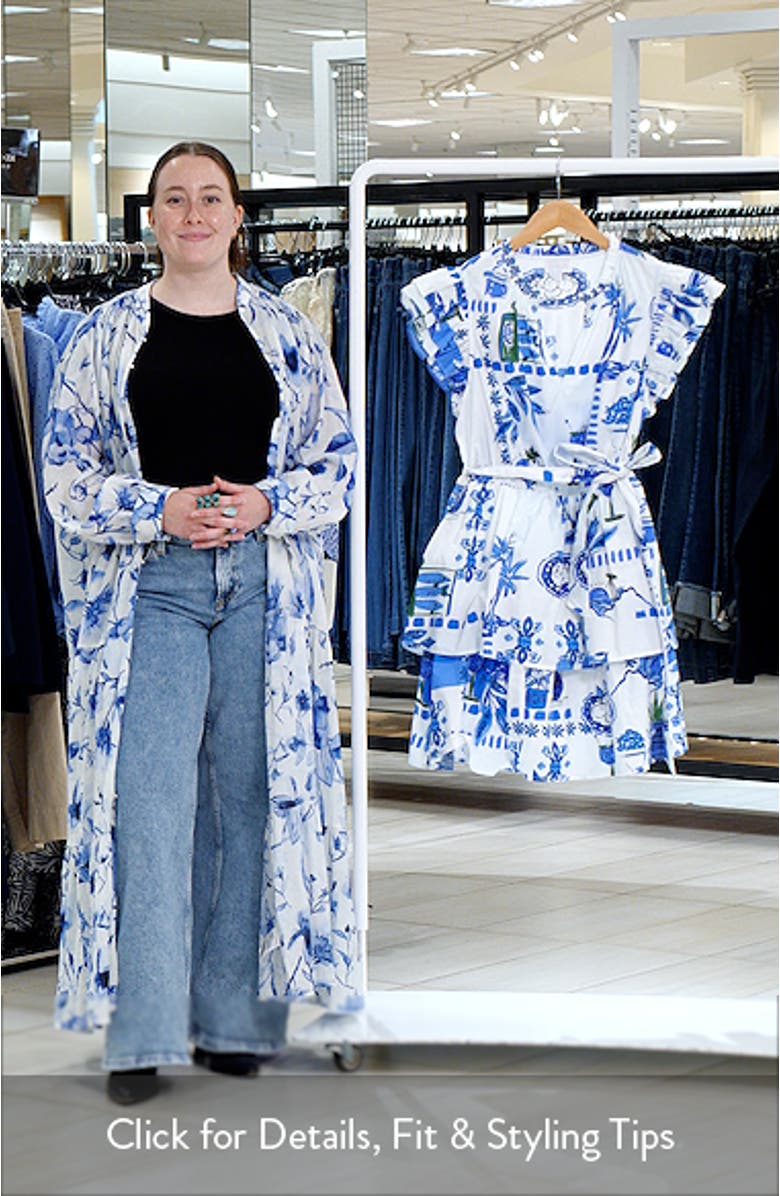 Sosy Postcard Marisol Tiered Minidress, sales video thumbnail