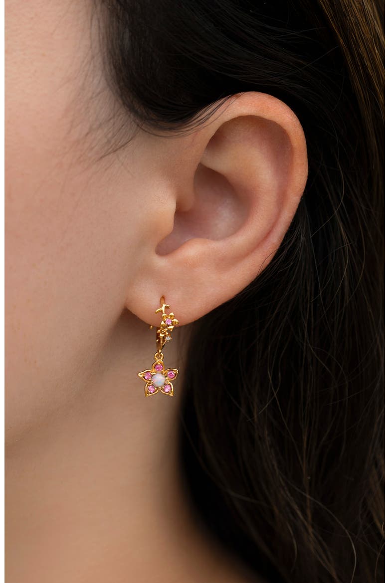 Disney Princess Mulan Drop Earrings, Alternate, color, GOLD