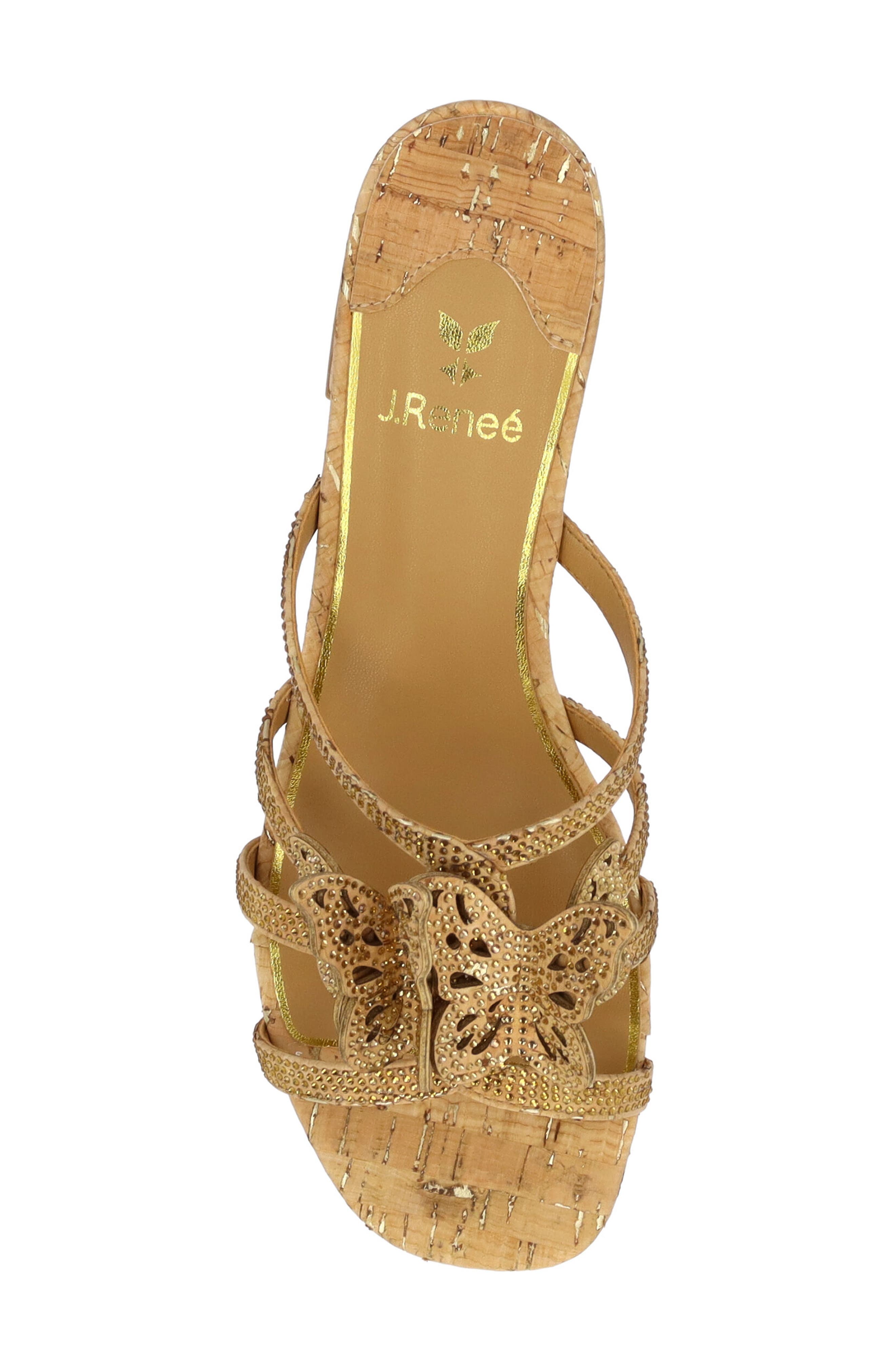 J. Reneé Butterfly Block Heel Sandal, Alternate, color, 
