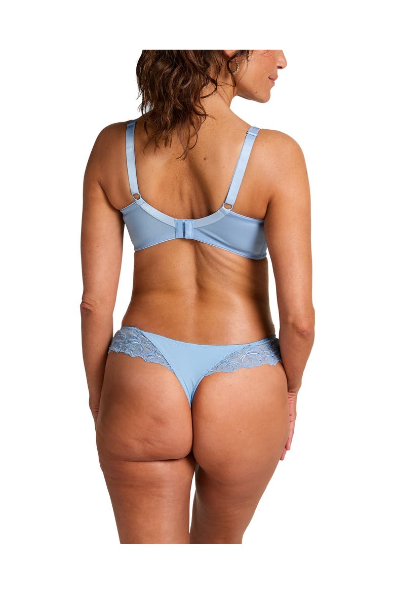 Nina Non-Padded Underwired Minimizer Bra, Alternate, color, Bel Air Blue
