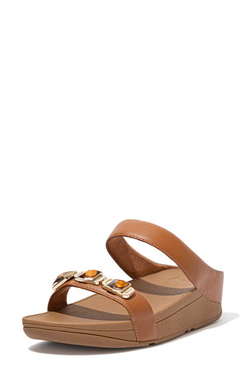 Fitflop Fino Crystal Wedge Slide Sandal In Multi
