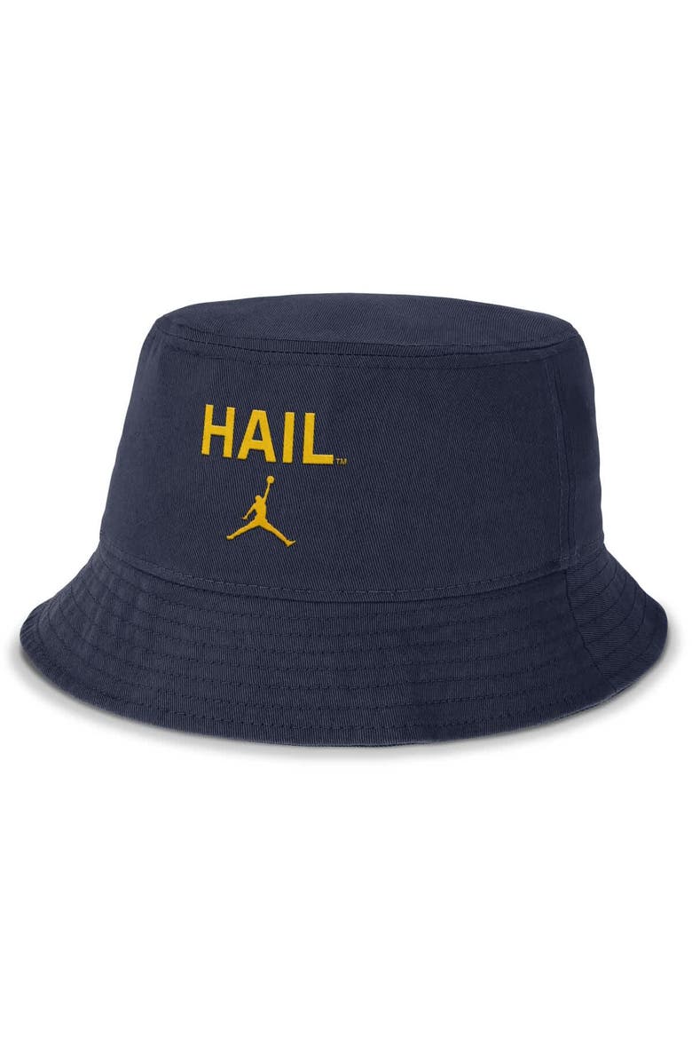 Jordan Brand Men's Jordan Brand Navy Michigan Wolverines Apex Primetime Bucket Hat, Main, color, Navy