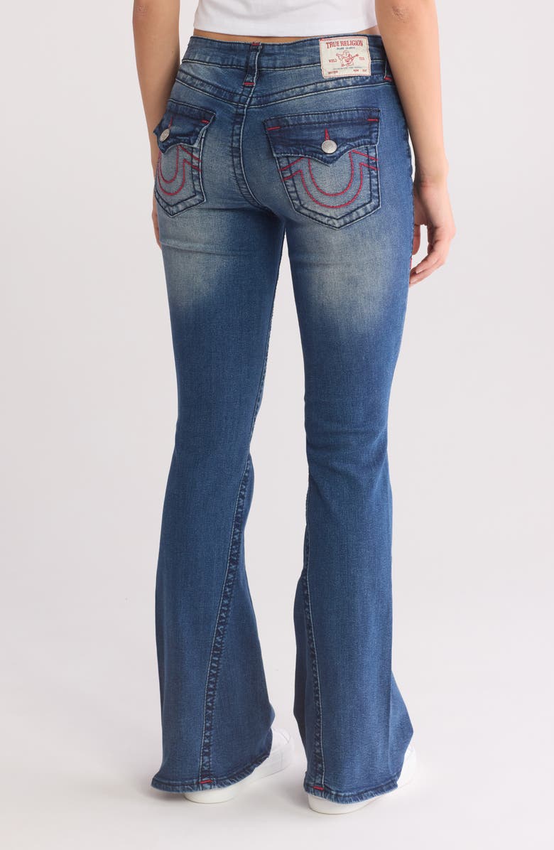 True Religion Joey Big T Mid Rise Flare Leg Jeans, Alternate, color,