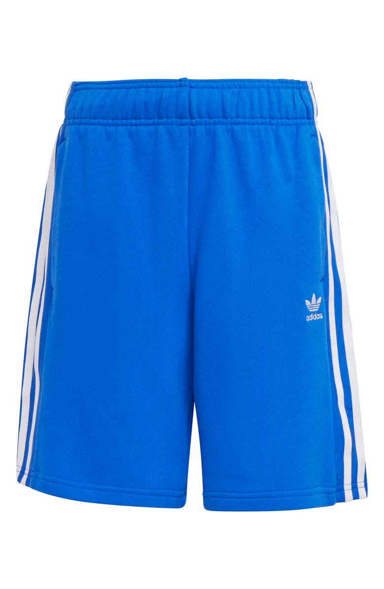 adidas Kids' 3-Stripes Cotton French Terry Shorts, Main, color, 