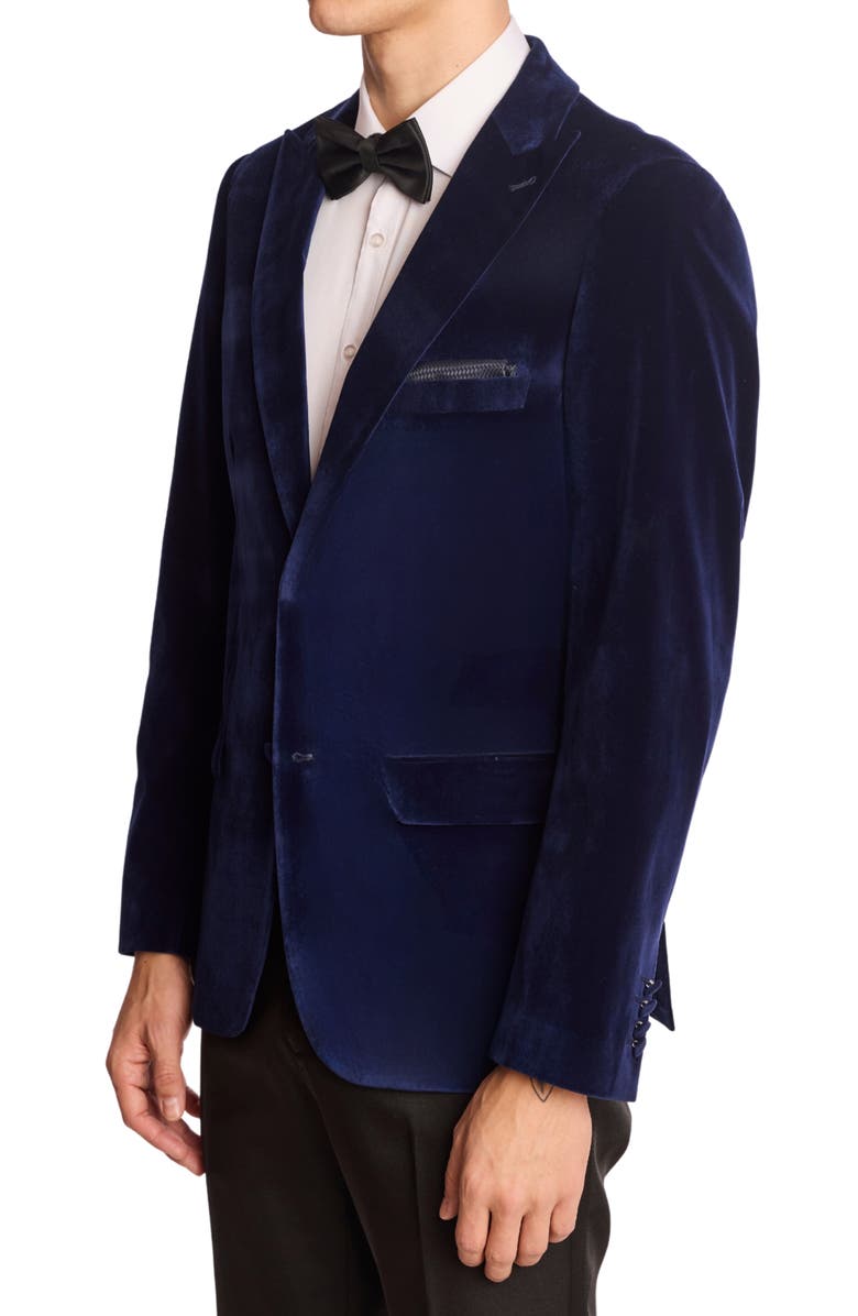 PAISLEY & GRAY Kyle Slim Fit Velvet Dinner Jacket, Alternate, color, Dusk Velvet