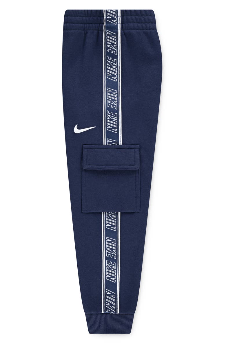 Nike Kids' Logo Taping Hoodie & Cargo Joggers Set, Alternate, color, Midnight Navy