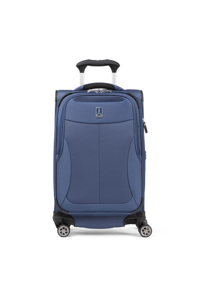 Walkabout 6 Compact Softside 20" Carry On Spinner Luggage, Alternate, color, Ocean Blue