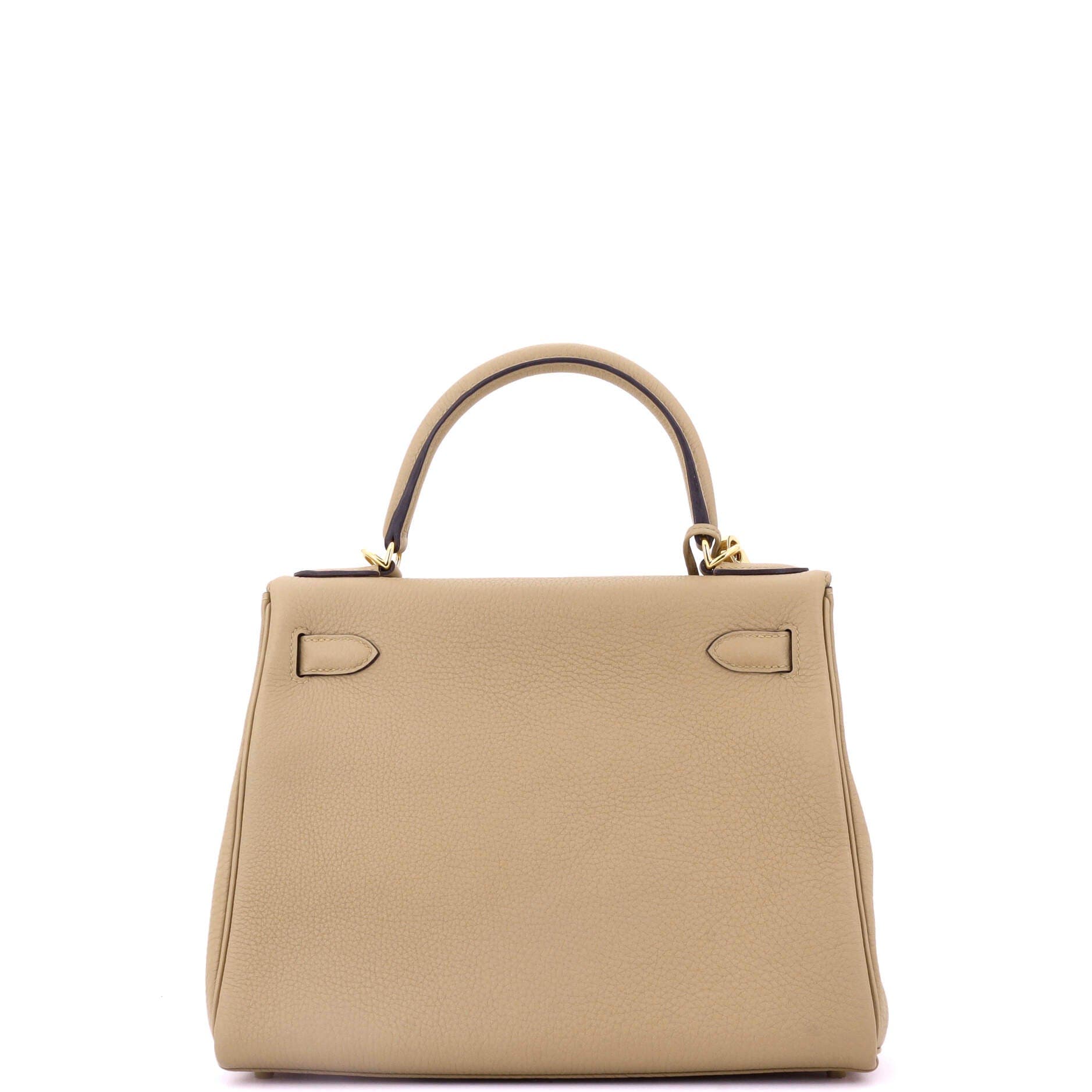 Pre-Owned Hermes Kelly Handbag Light Togo with Gold Hardware 28, Alternate, color, 