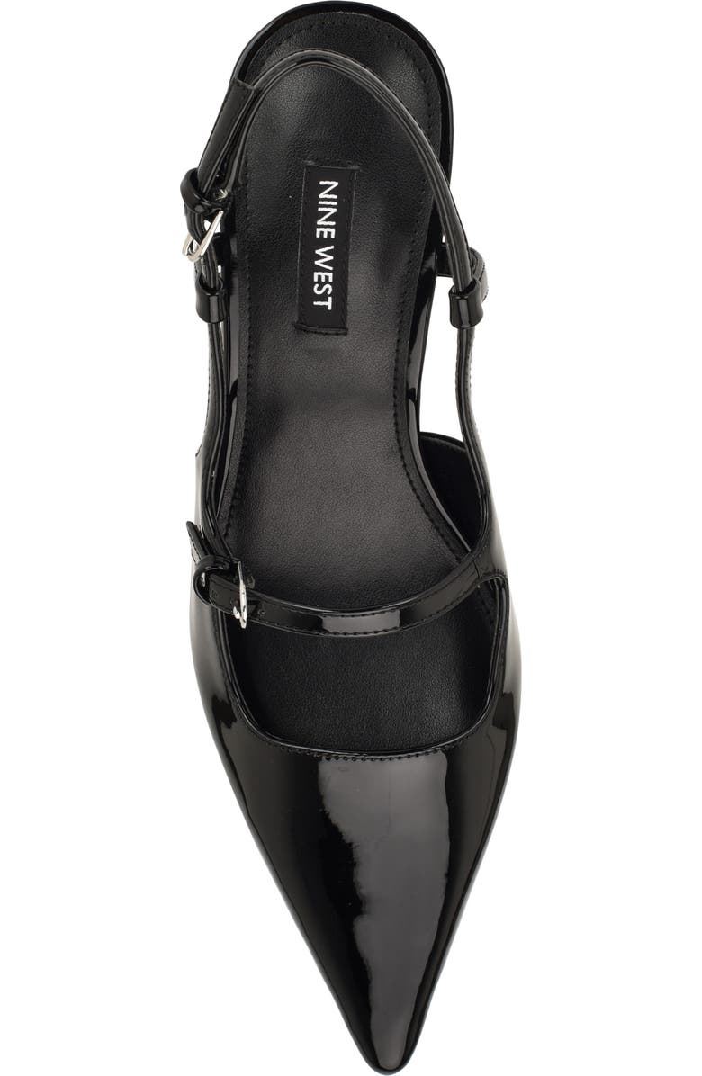 Nine West Amayo Slingback Pointed Toe Kitten Heel Pump, Alternate, color,