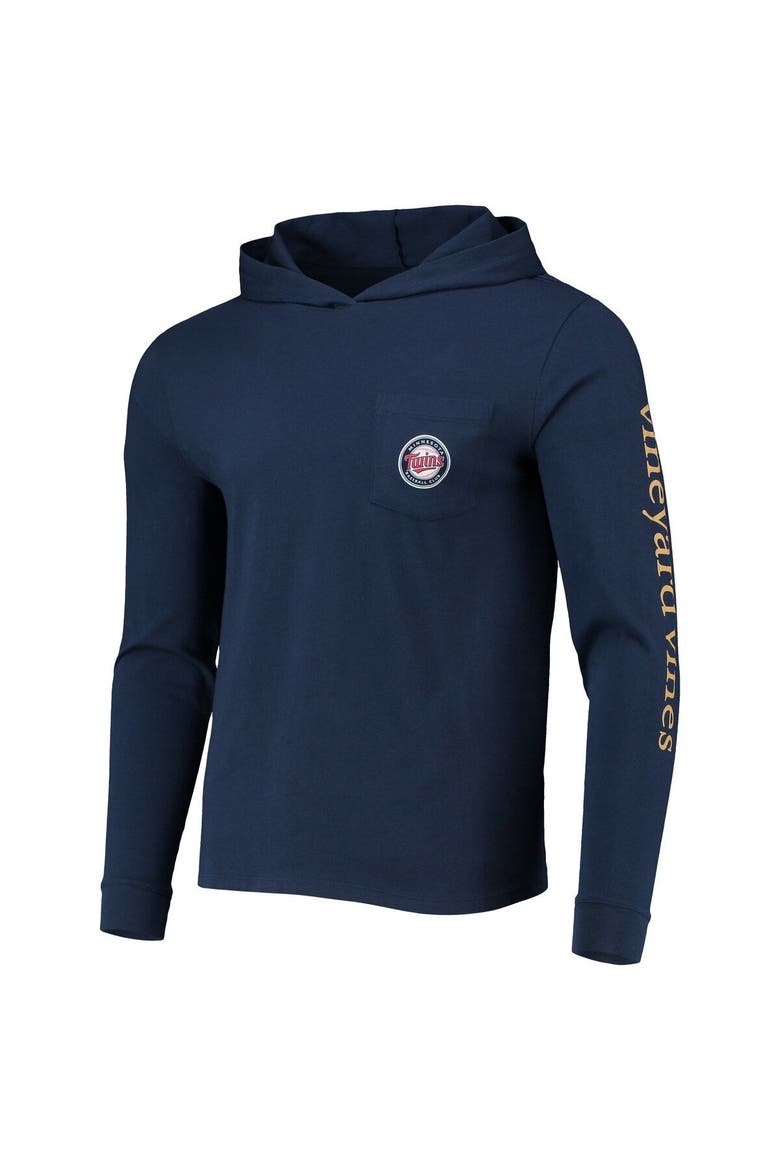 Men's Vineyard Vines Navy Minnesota Twins Long Sleeve Hoodie T-Shirt, Alternate, color, Navy