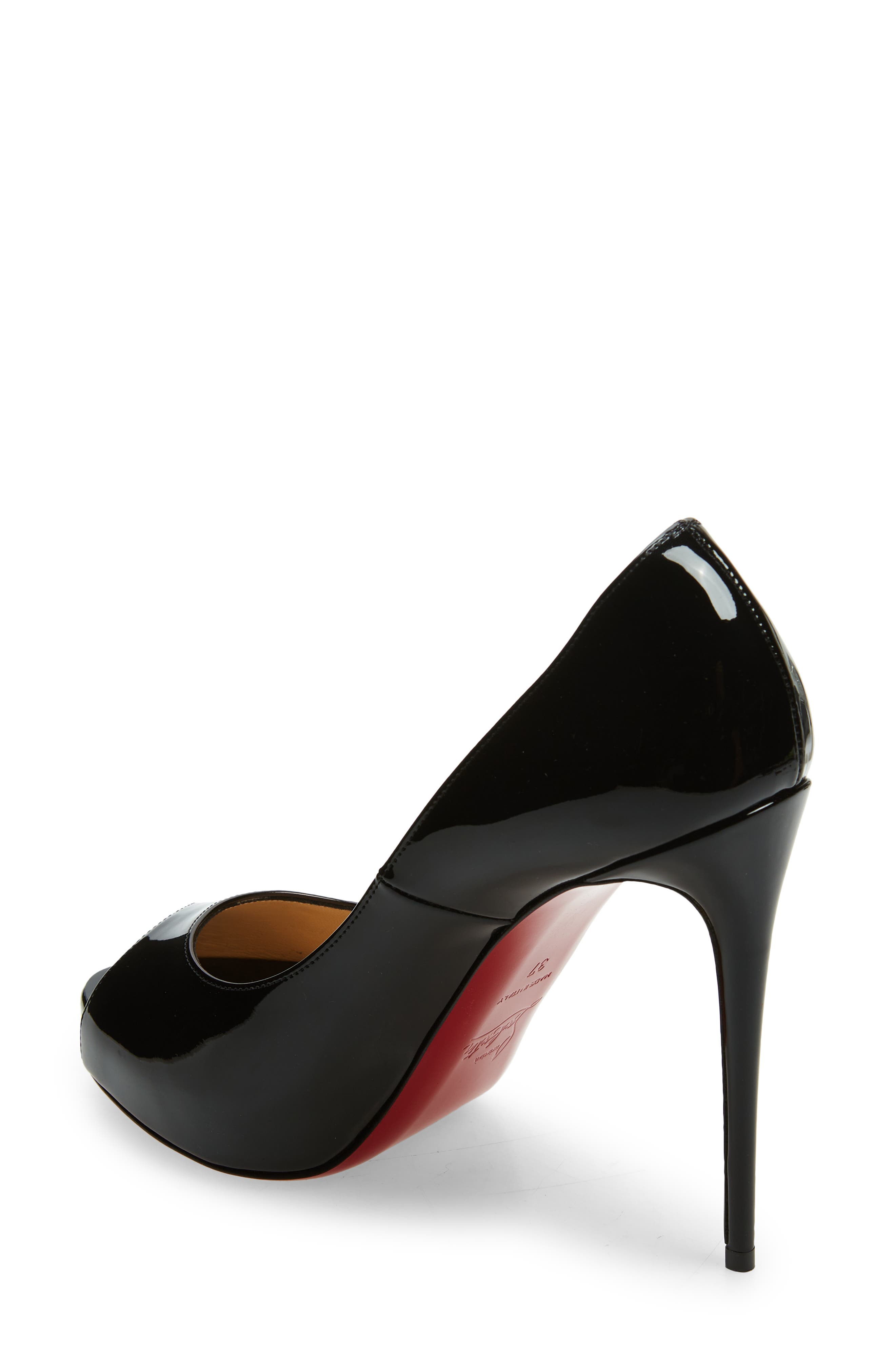 Christian Louboutin Privé Open Toe Pump, Alternate, color, 