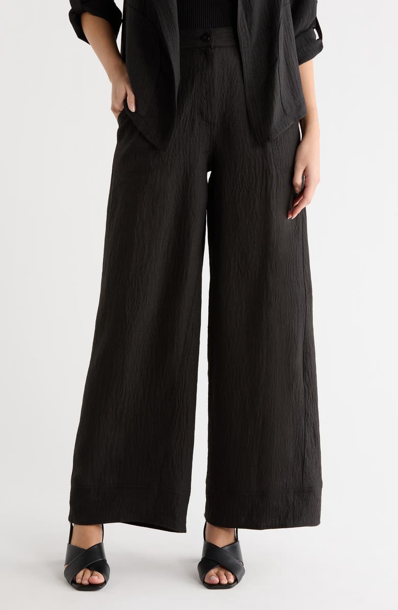 MAX STUDIO Easy Wide Leg Pants, Main, color, Black