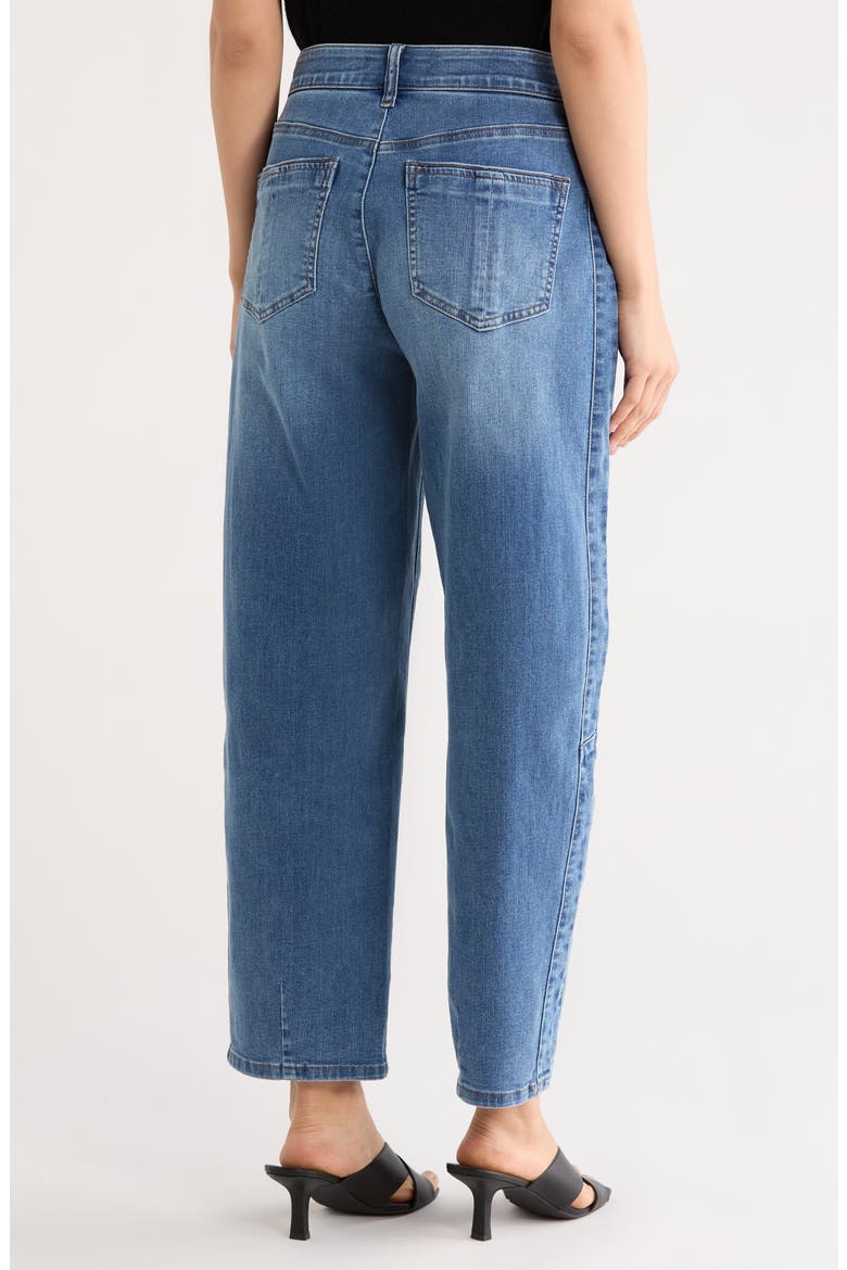High Waist Ankle Barrel Leg Jeans, Alternate, color, MID BLUE ARTISINAL