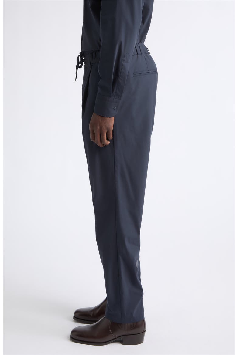 Pleated Melange Drawstring Pants, Alternate, color, 9200 NAVY