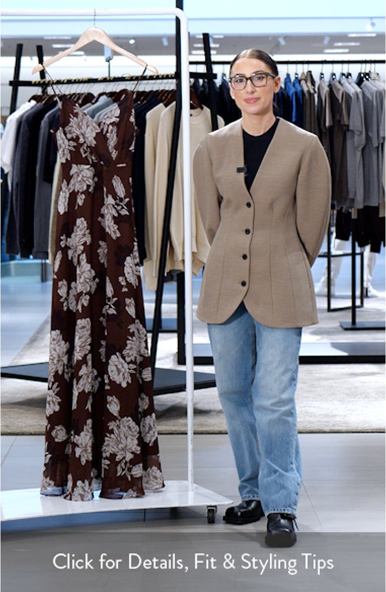 Madilyn Print Sleeveless Maxi Dress, sales video thumbnail