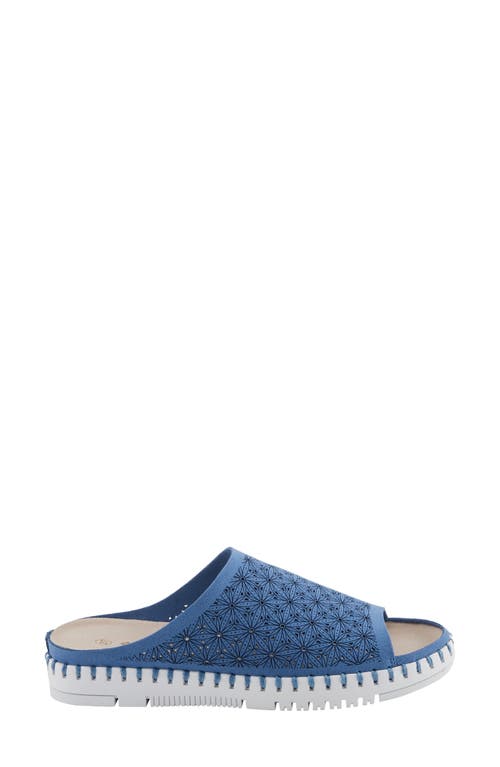 Patrizia By Spring Step Canopy Slide Sandal In Blue