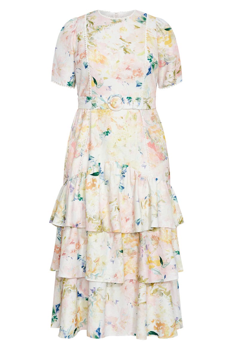Garden of Love Tiered Maxi Dress, Alternate, color, GARDEN OF LOVE