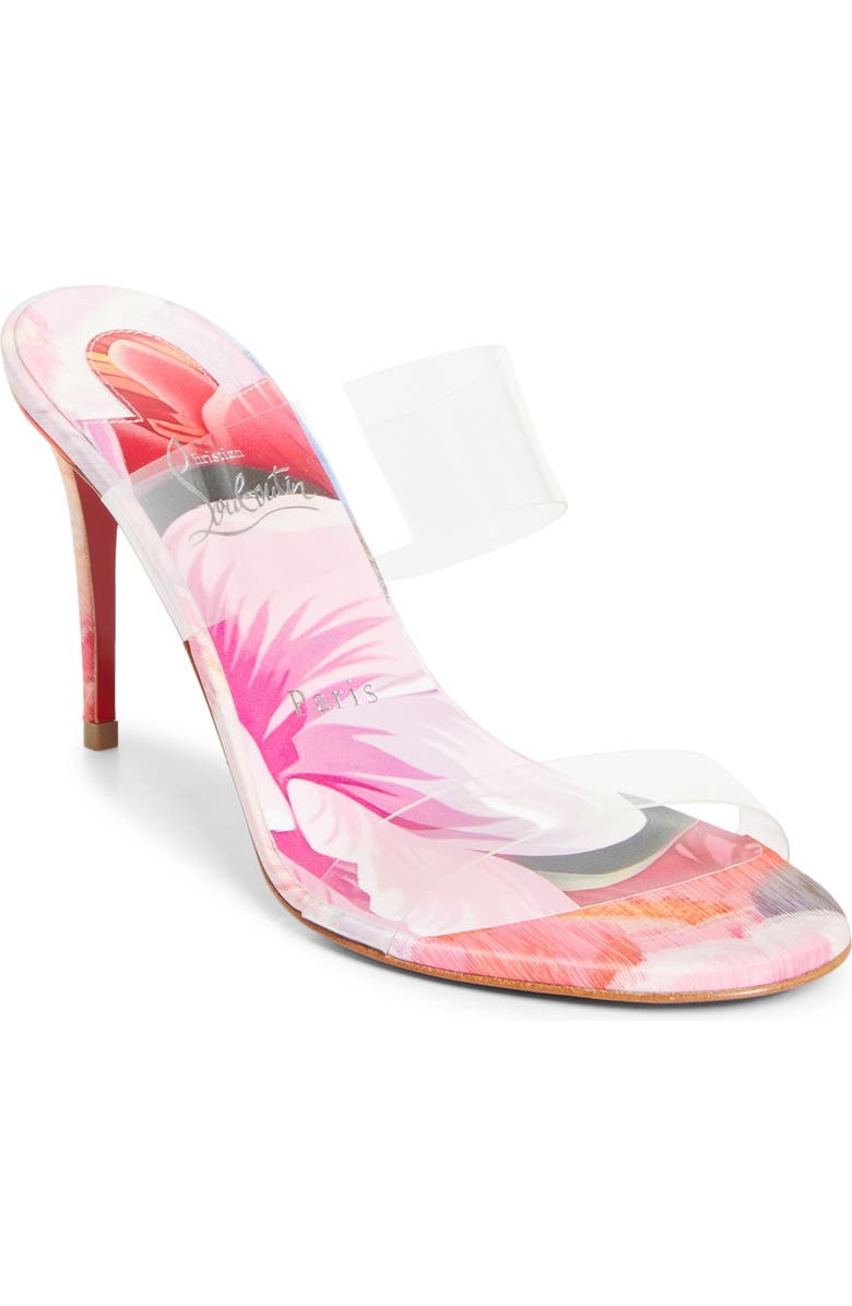 Christian Louboutin Just Nothing Slide Sandal, Main, color, Pink Multi