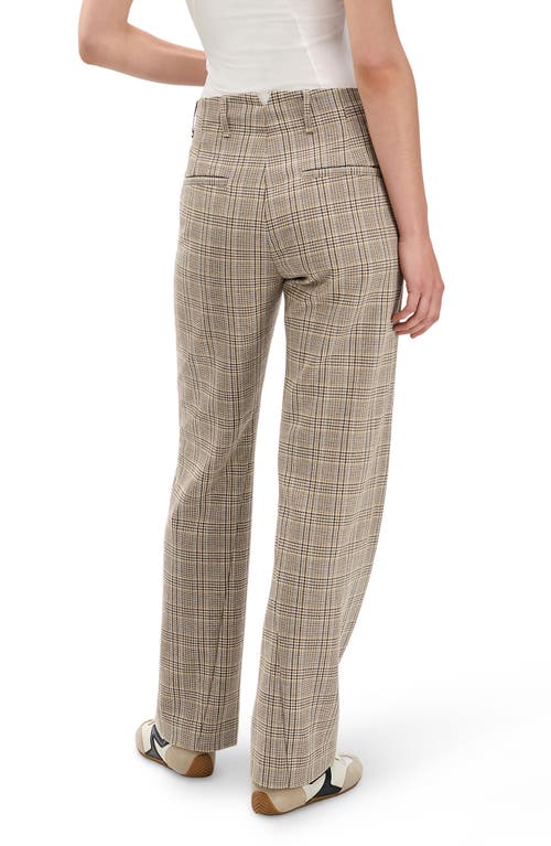 Rag & Bone Shea Plaid Wool Blend Pants In Multi