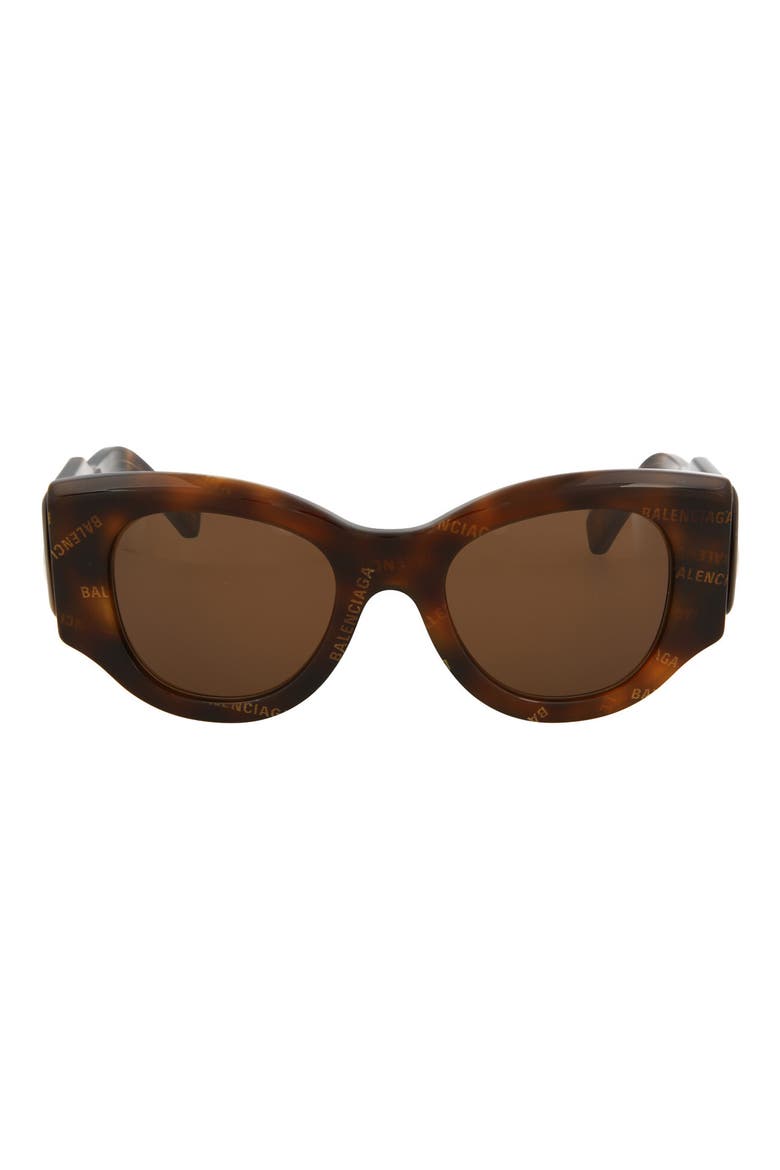 50mm Oval Sunglasses, Main, color, HAVANA HAVANA BROWN