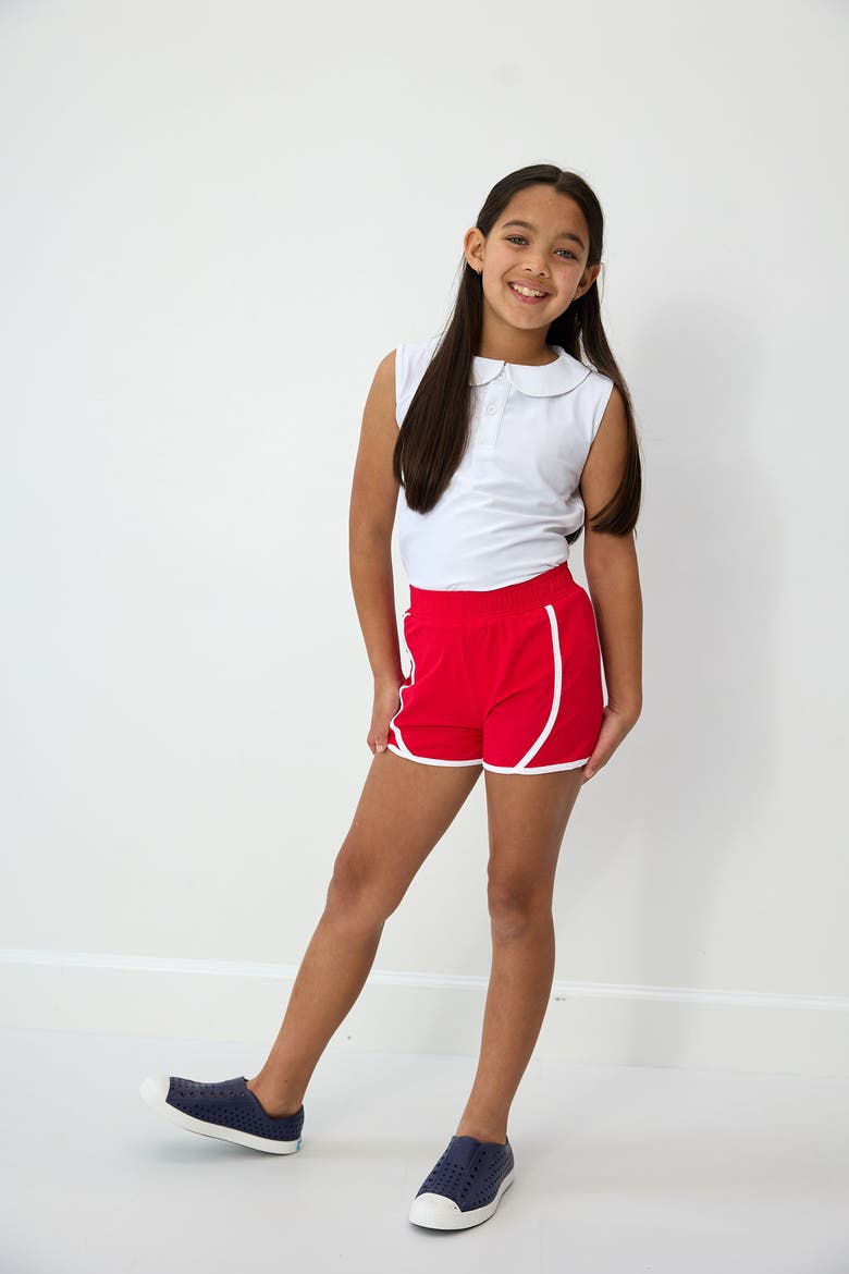 Girls Super Short, Alternate, color, Red