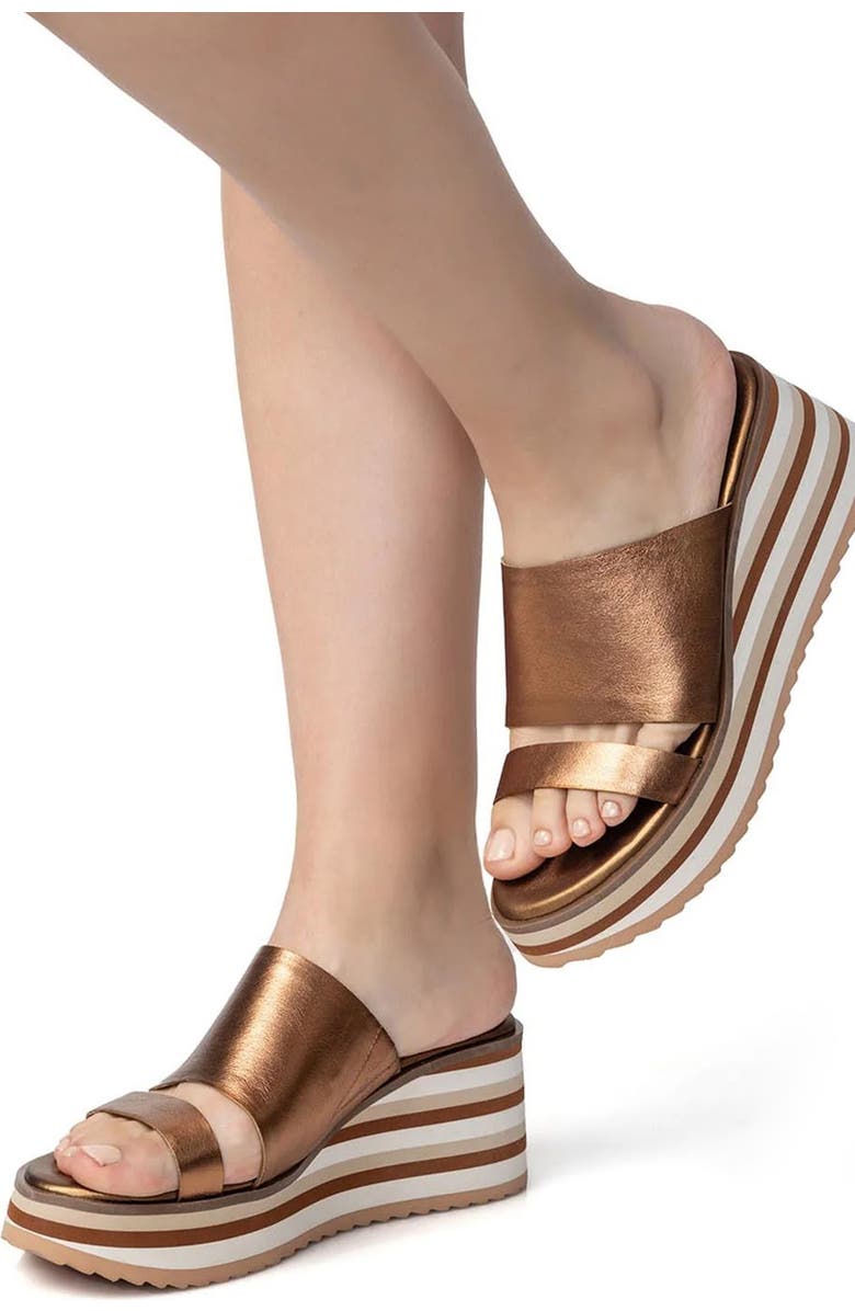 ANTELOPE Parisa Platform Wedge Sandal, Alternate, color, Bronze