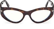 TOM FORD 55mm Cat Eye Optical Glasses