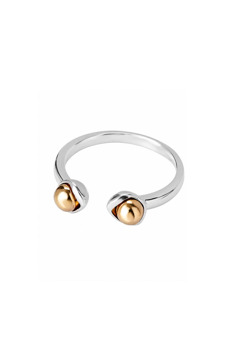 Split Ball Ring, Main, color, GOLD/ SILVER