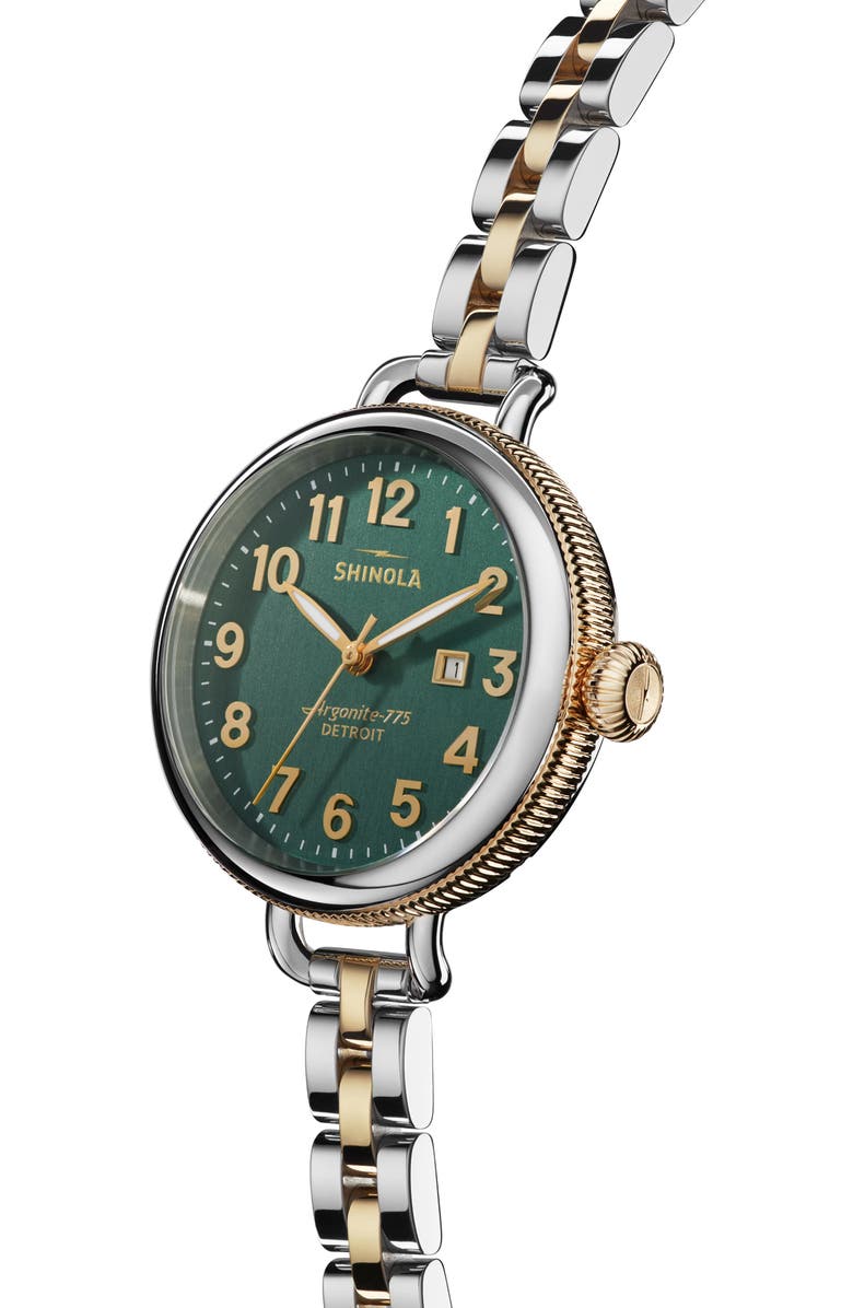 Shinola The Birdy Bracelet Watch, 34mm, Alternate, color, 