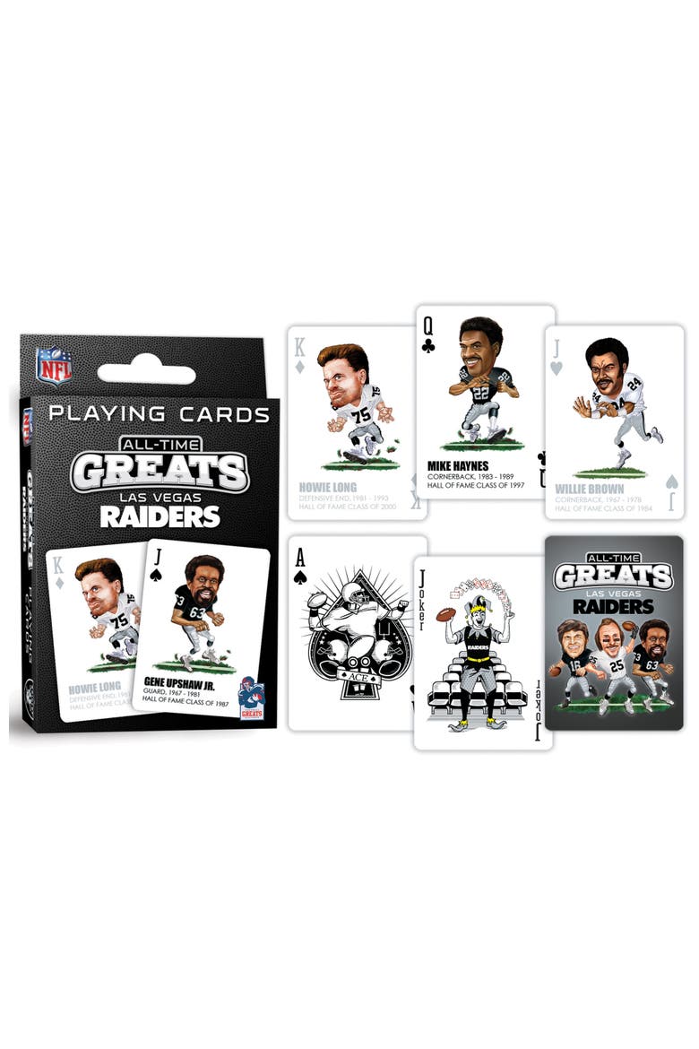 Las Vegas Raiders All-Time Playing Cards, Alternate, color, Multicolor