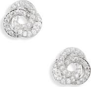 Nadri Jordan Love Knot Stud Earrings