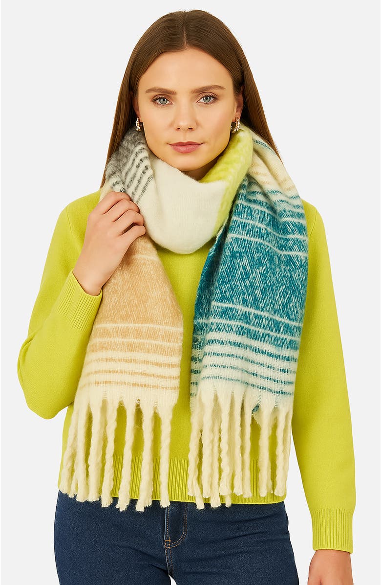Yumi Super Fluffy Scarf, Alternate, color, Multi-Colour