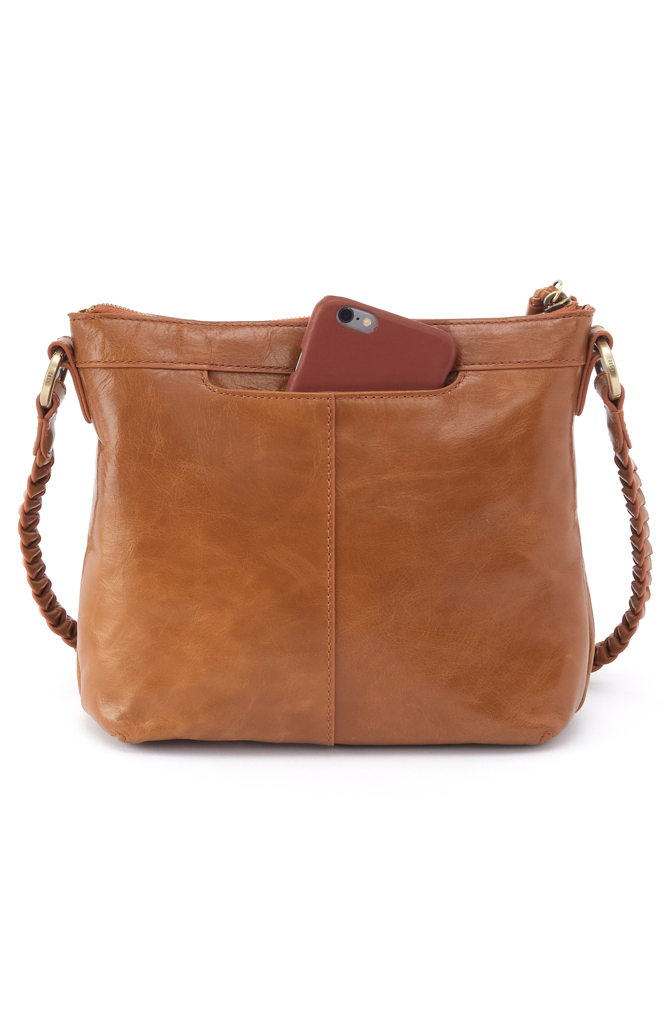 Medium Lasso Leather Crossbody Bag, Alternate, color, TRUFFLE