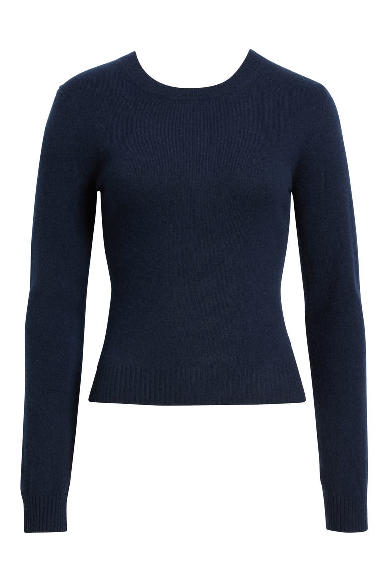 Lian Crewneck Cashmere Sweater, Alternate, color, NAVY
