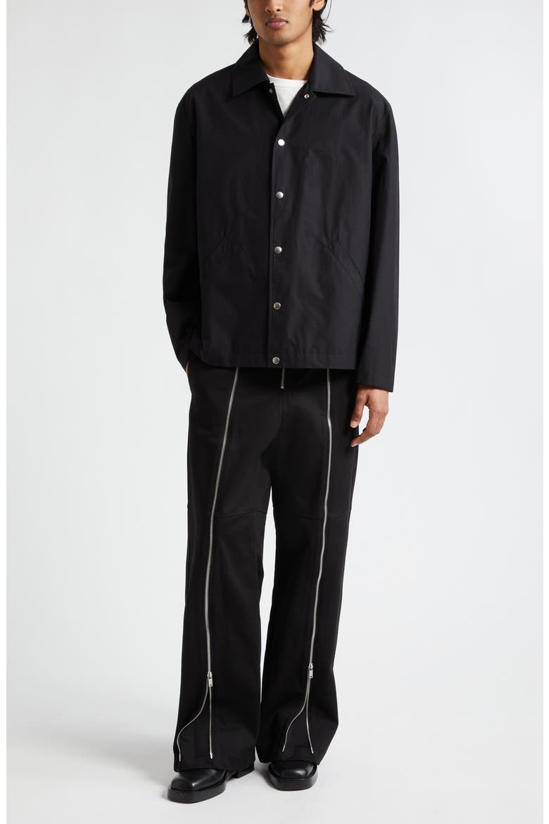 Logo Graphic Cotton Coach's Jacket, Alternate, color, 001 BLACK