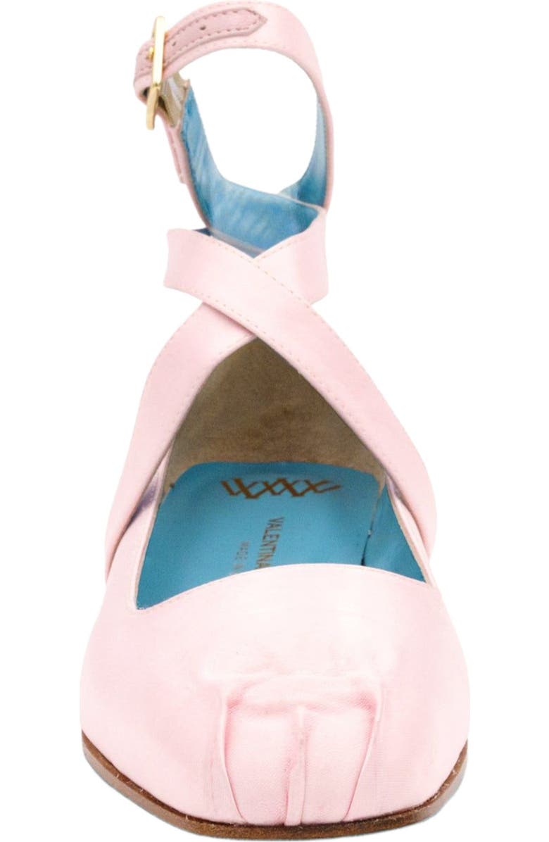 Valentina Rangoni Birba Ankle Strap Ballerina, Alternate, color, Rosa Satin
