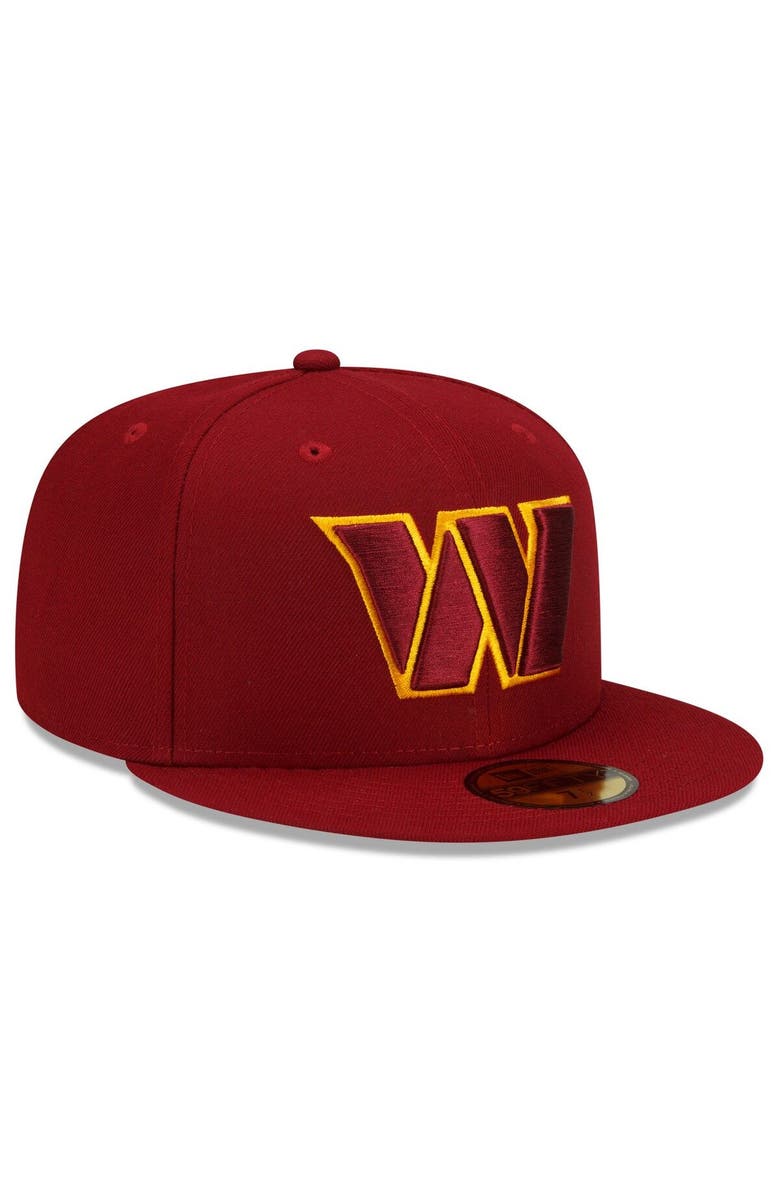 New Era Men's New Era Burgundy Washington Commanders Team Basic 59FIFTY Fitted Hat, Alternate, color, Burgundy